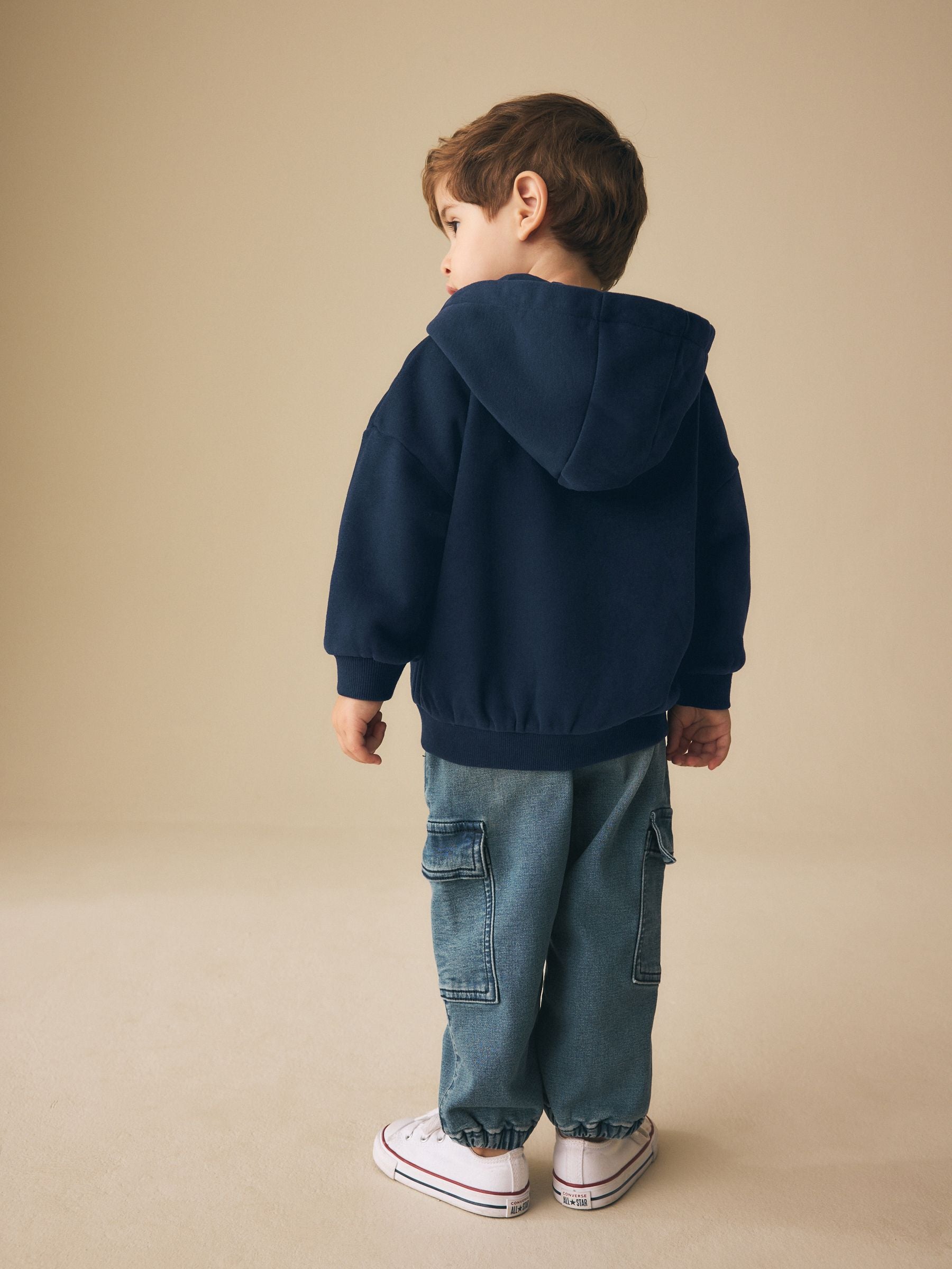 Dsiney Kidz - Navy Blue Zip Thru Hoodie (3mths-7yrs) image 3