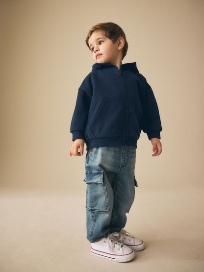 Dsiney Kidz - Navy Blue Zip Thru Hoodie (3mths-7yrs) image 4