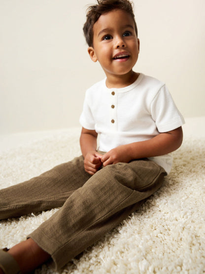 Tan Brown Textured Jersey Joggers (3mths-7yrs) image 2