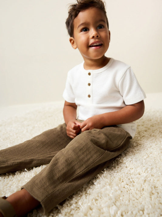 Tan Brown Textured Jersey Joggers (3mths-7yrs) image 2