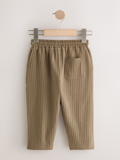 Tan Brown Textured Jersey Joggers (3mths-7yrs) image 5