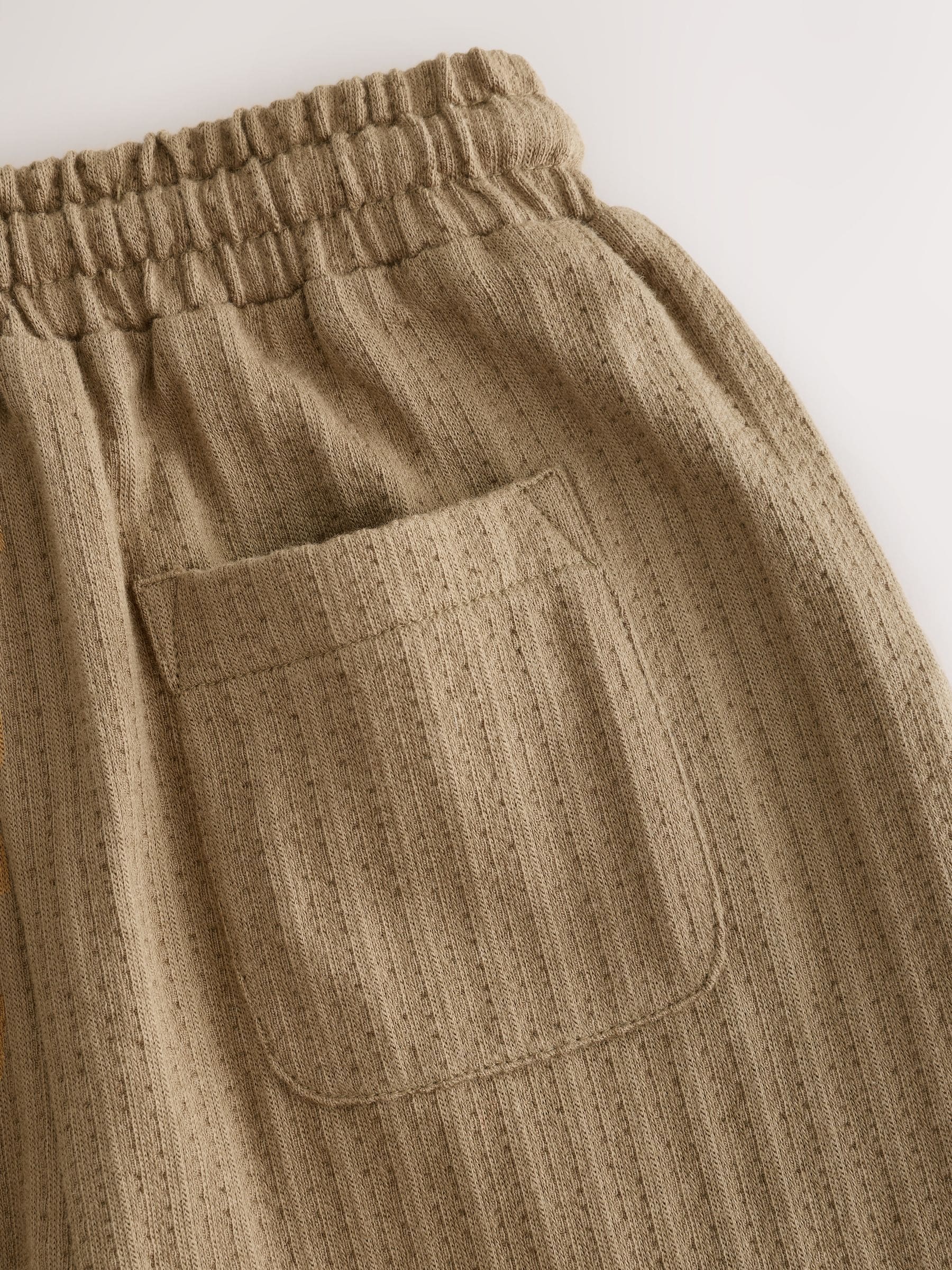 Tan Brown Textured Jersey Joggers (3mths-7yrs) image 7