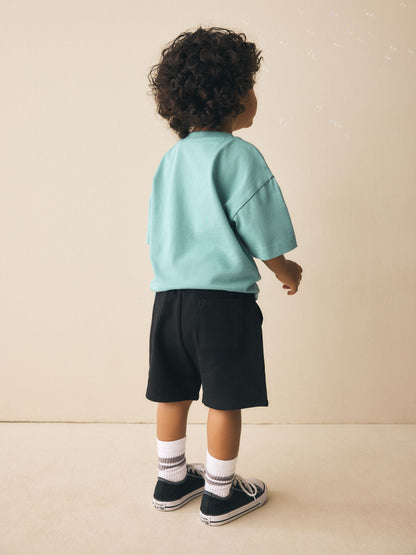 Black Jersey Shorts (3mths-7yrs) image 3
