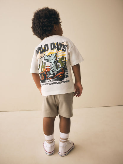 Dsiney Kidz - Tan Brown Jersey Shorts (3mths-7yrs) image 3