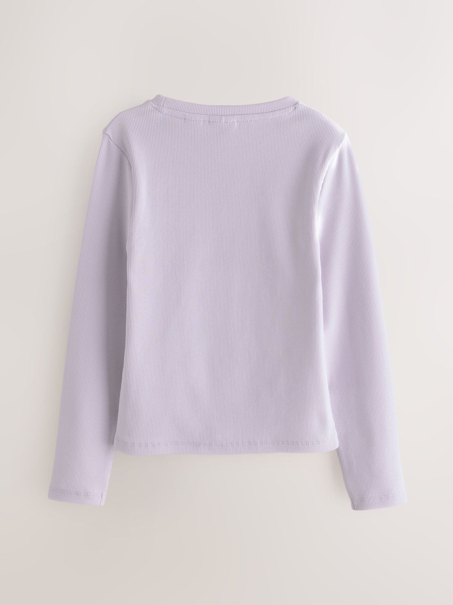 Baker by Ted Baker Pink/Purple Ribbed Long Sleeve T-Shirts 3 Pack image 5