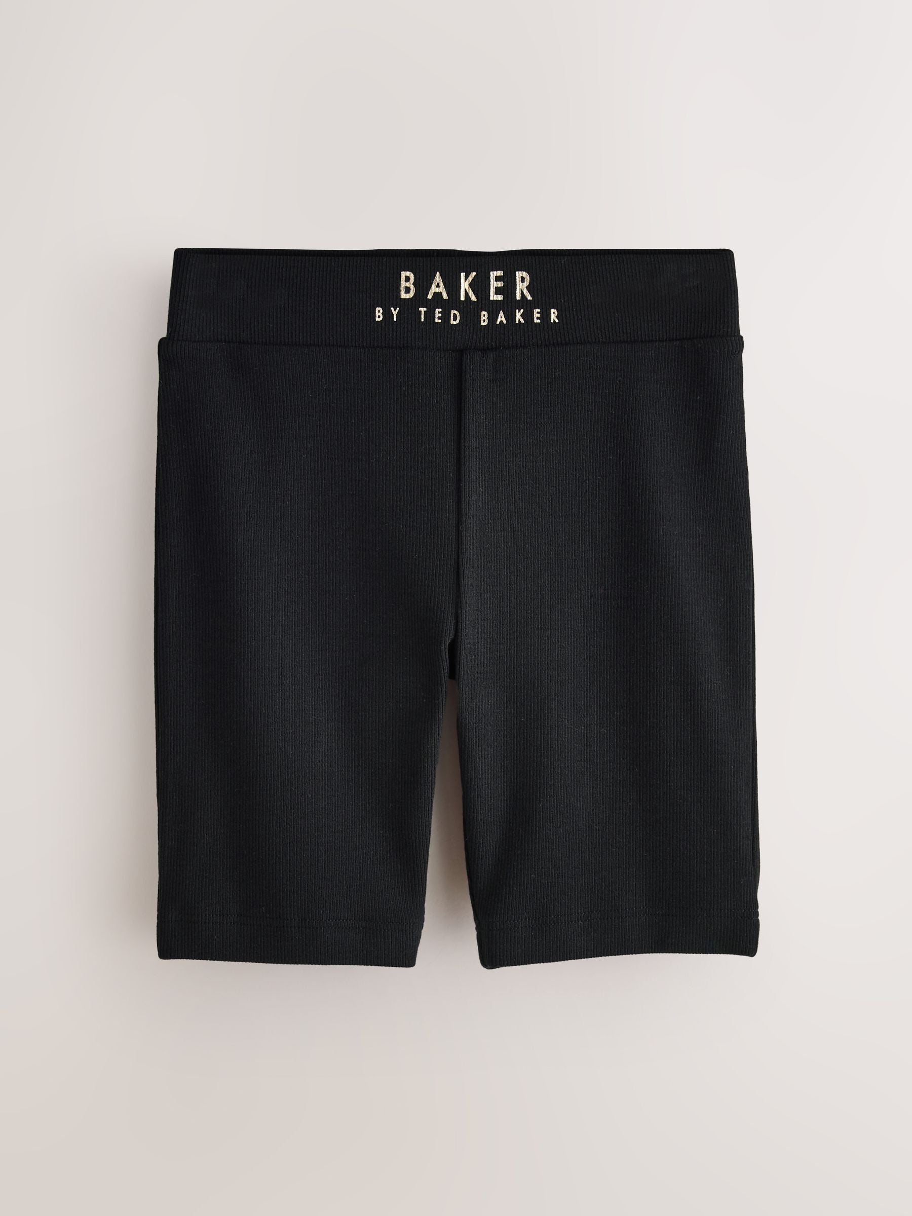 Baker by Ted Baker Black/Lime Ribbed Cycling Shorts 3 Pack image 4