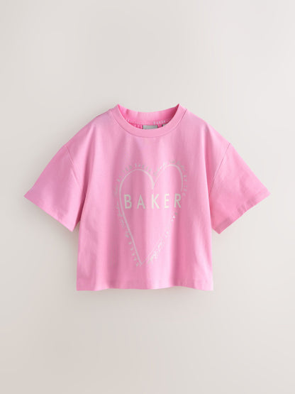Baker by Ted Baker Boxy Fit Graphic T-Shirts 3 Pack image 3
