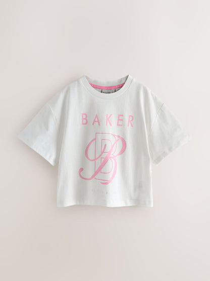 Baker by Ted Baker Boxy Fit Graphic T-Shirts 3 Pack image 4