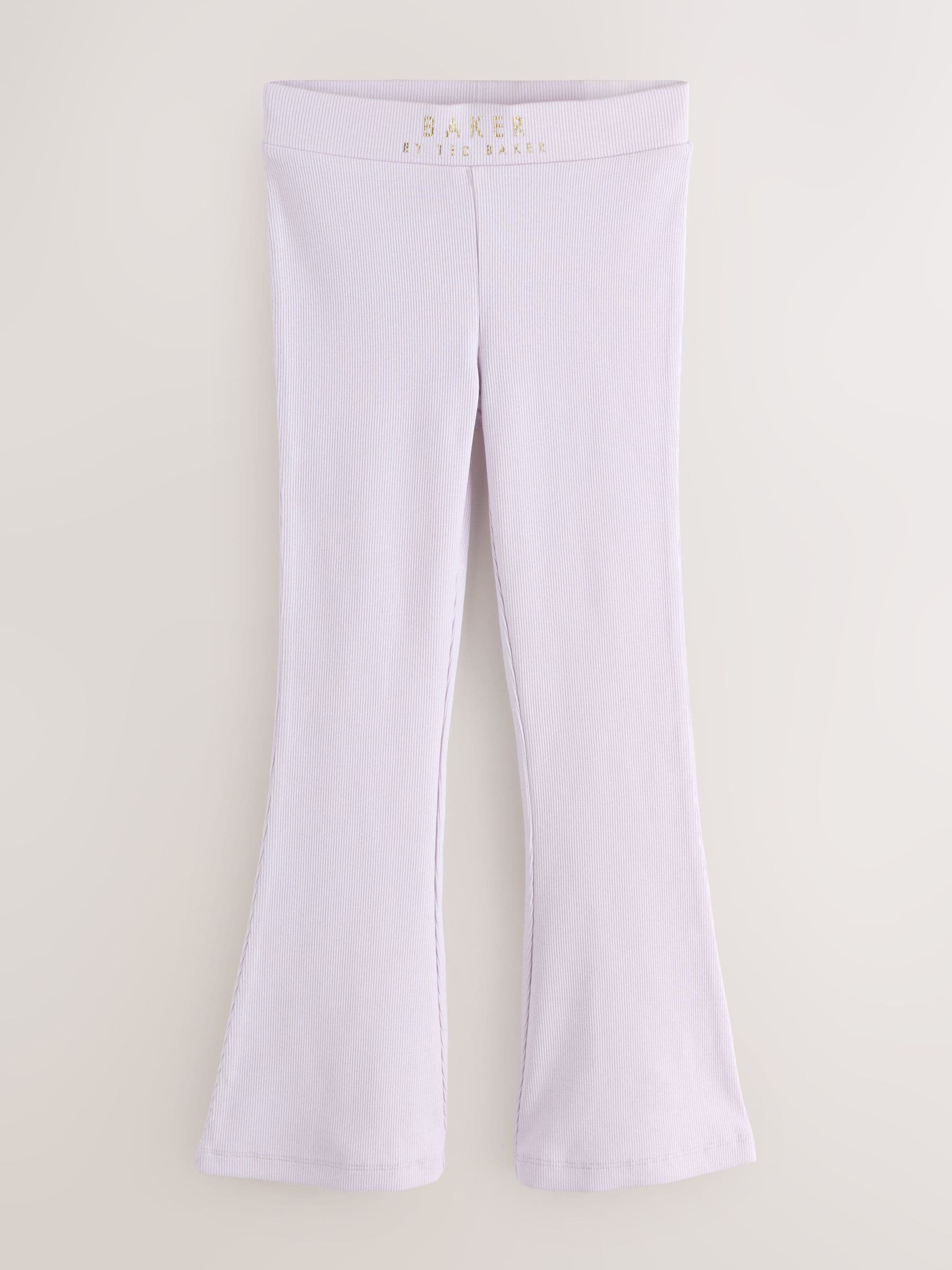 Baker by Ted Baker Multi Ribbed Flares Leggings 3 Pack image 4