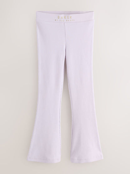 Baker by Ted Baker Multi Ribbed Flares Leggings 3 Pack image 4