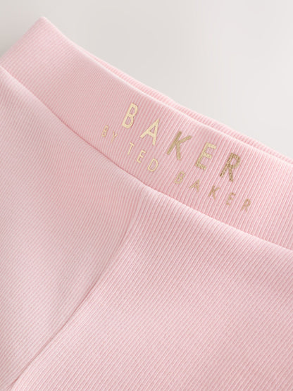 Baker by Ted Baker Multi Ribbed Flares Leggings 3 Pack image 6