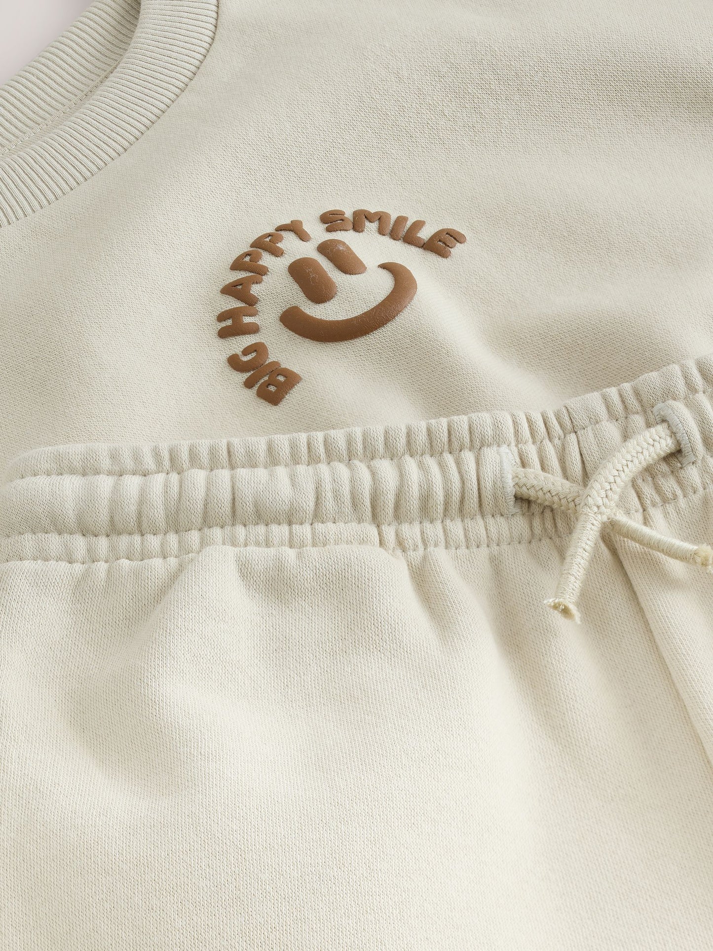 Stone Big Happy Smile Crew Neck Sweatshirt and Shorts Set (3mths-7yrs) image 9