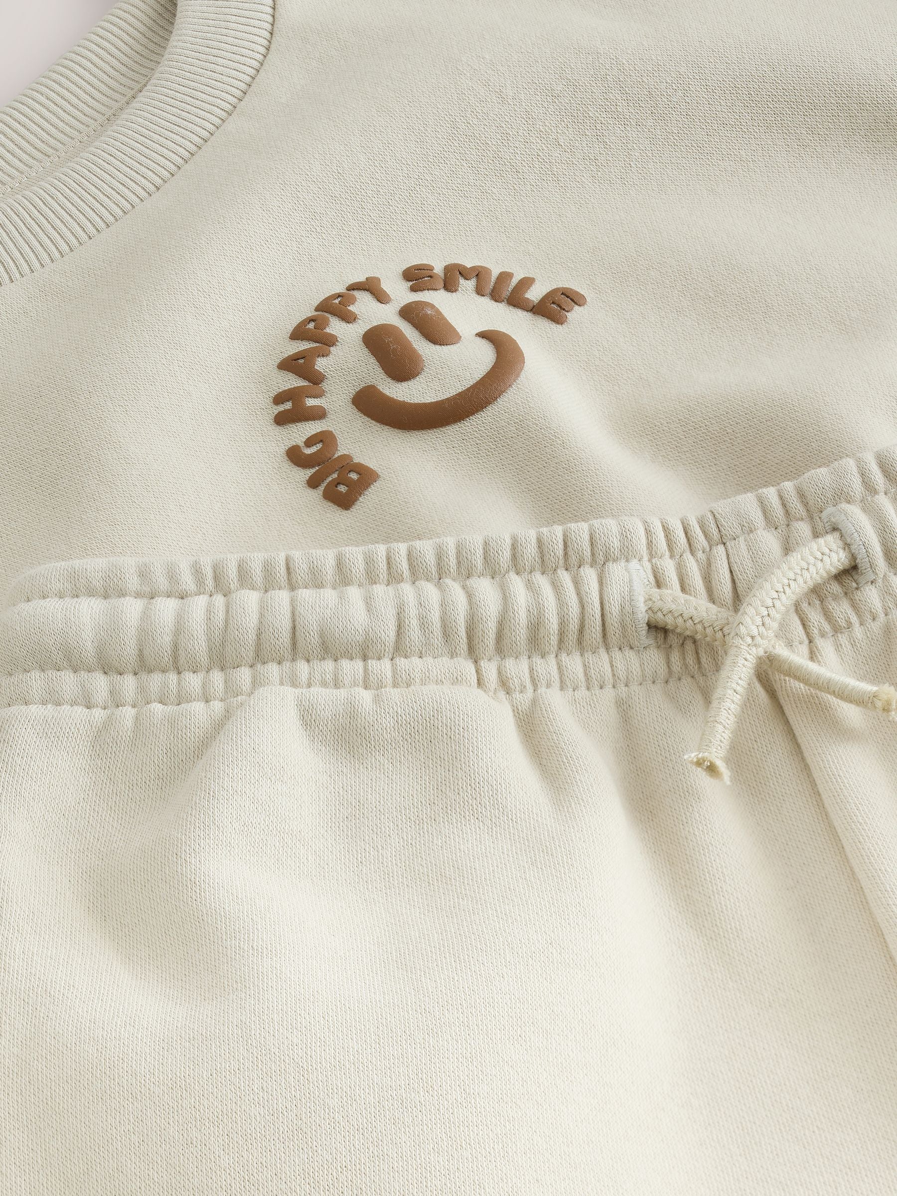 Stone Big Happy Smile Crew Neck Sweatshirt and Shorts Set (3mths-7yrs) image 9