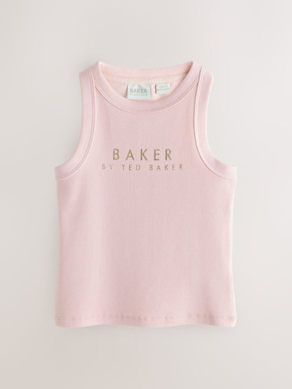 Baker by Ted Baker 3 Pack Ribbed Racer Vests image 2