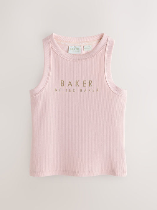 Baker by Ted Baker 3 Pack Ribbed Racer Vests image 2