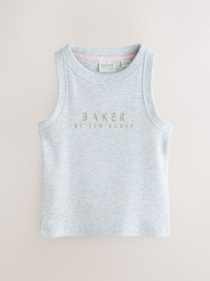Baker by Ted Baker 3 Pack Ribbed Racer Vests image 4