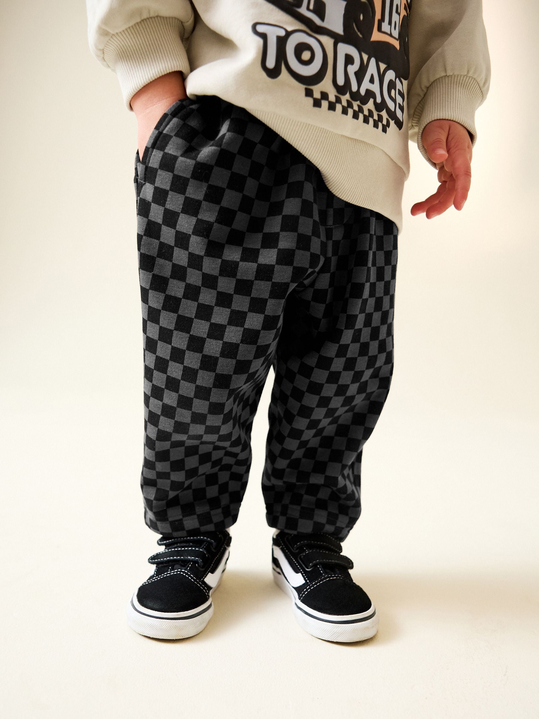Ecru Car Crew Neck Sweatshirt and Jogger Set (3mths-7yrs) (3mths-7yrs) image 5