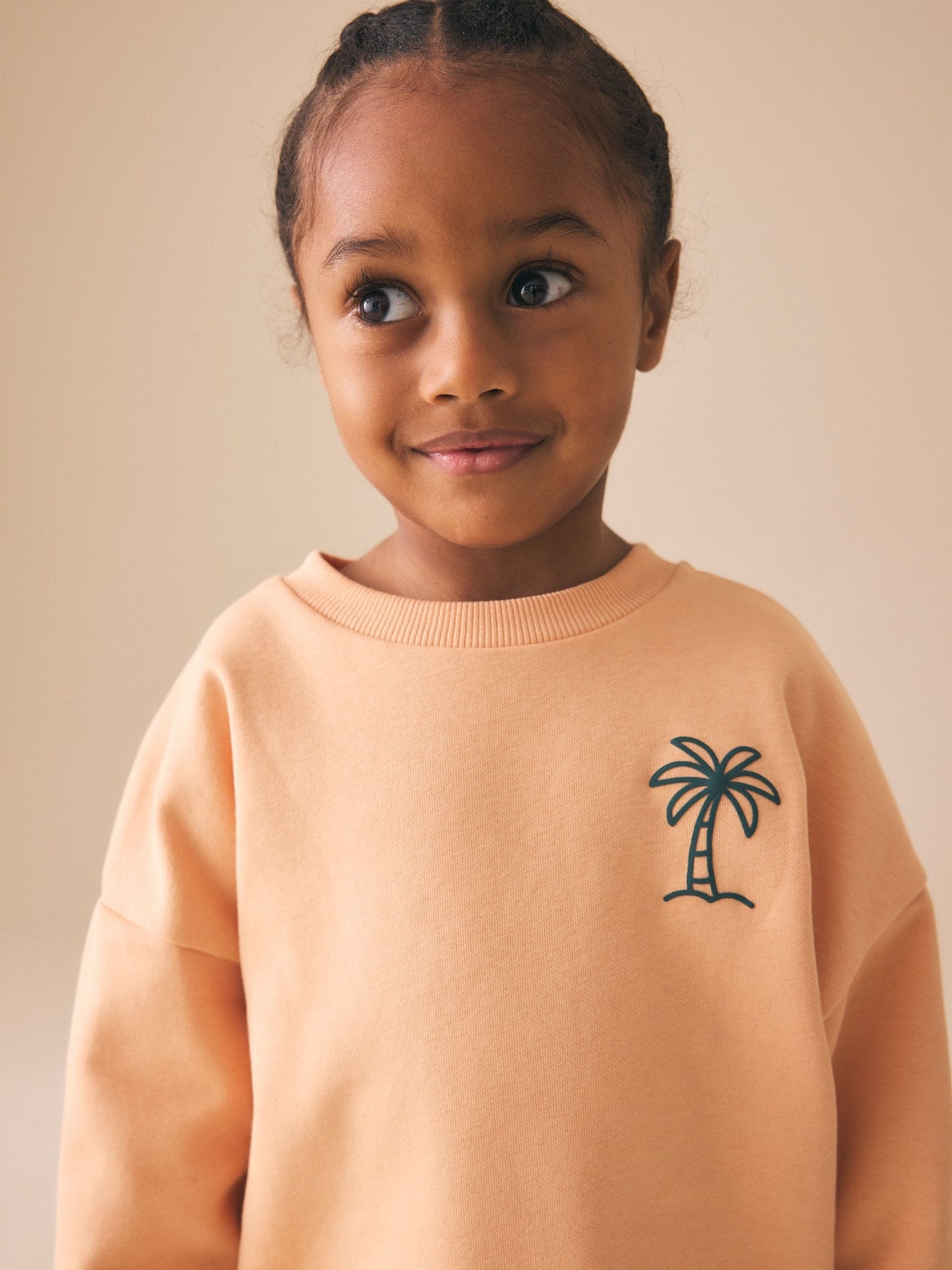 Orange Cool Kids Club Crew Neck Sweatshirt and Shorts Set (3mths-7yrs) image 4