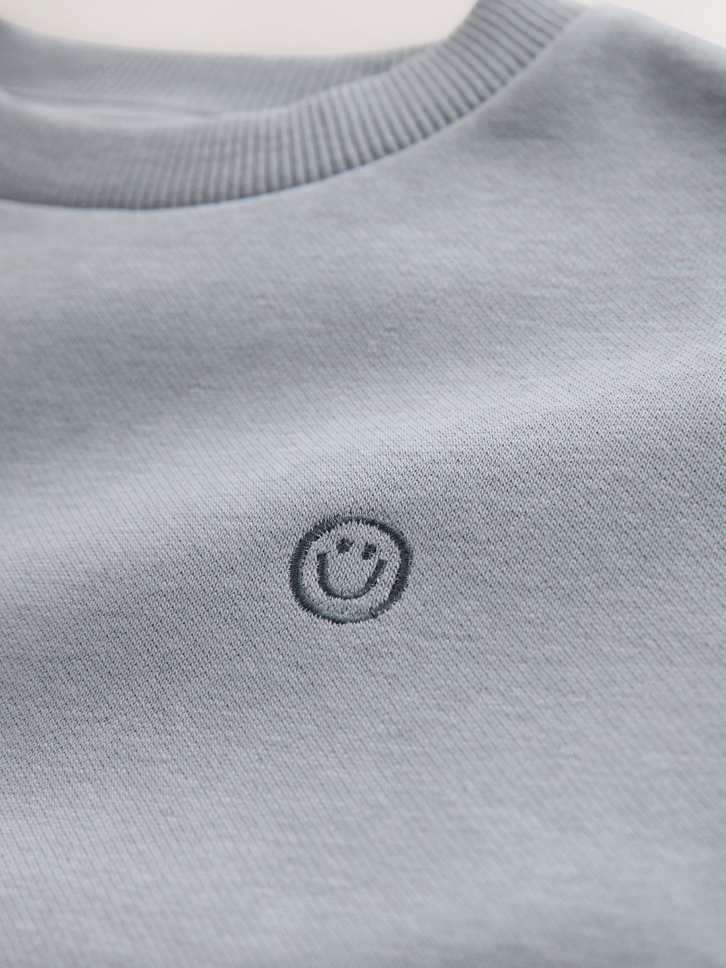 Grey Single Plain Crew Neck Sweatshirt and Shorts Set (3mths-7yrs) image 6