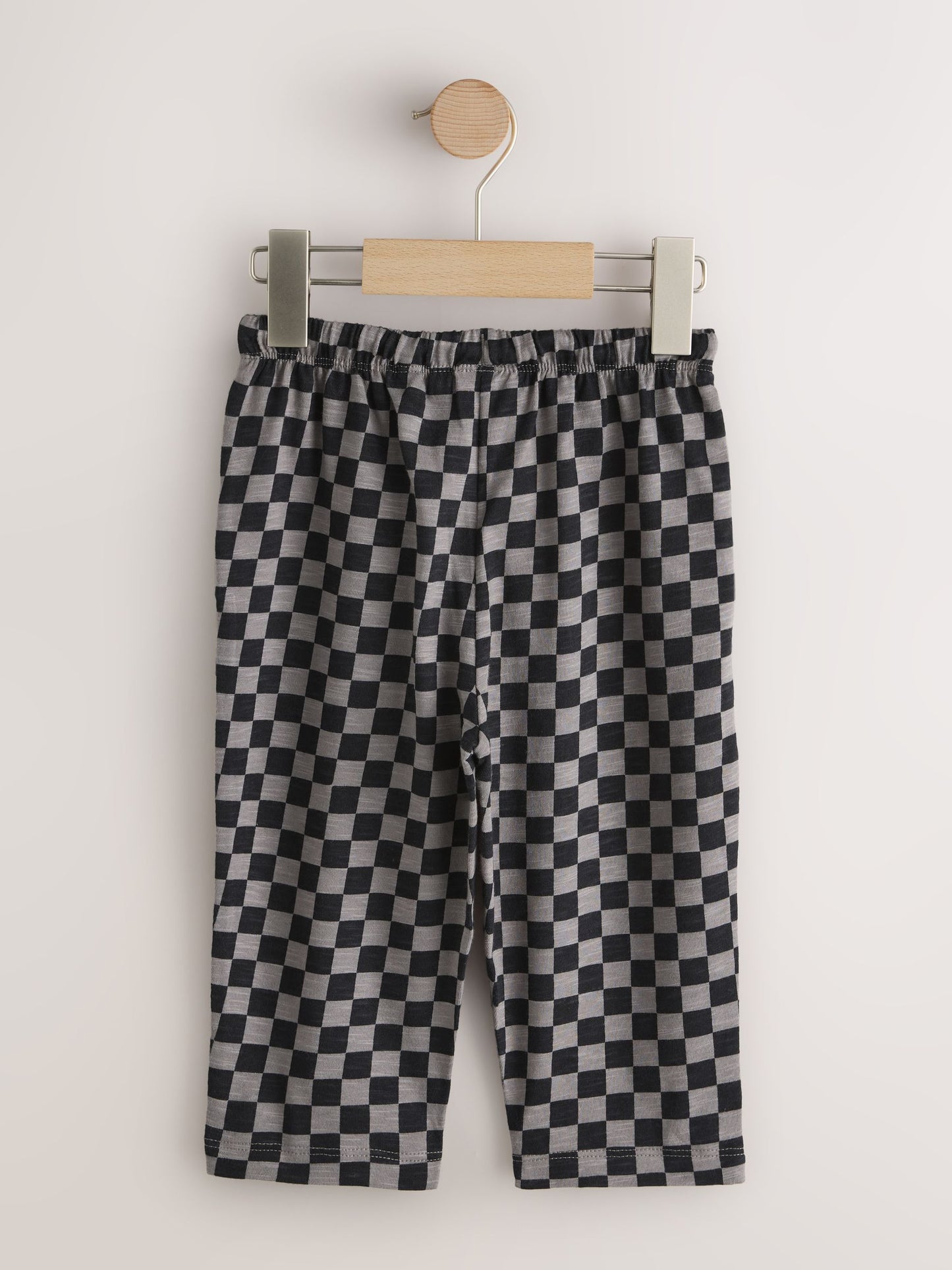 Black Cement And Checkerboard Stripe Joggers 3 Pack (3mths-7yrs) image 3