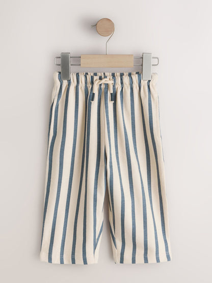 Blue Tan And Stripe Stripe Joggers 3 Pack (3mths-7yrs) image 2