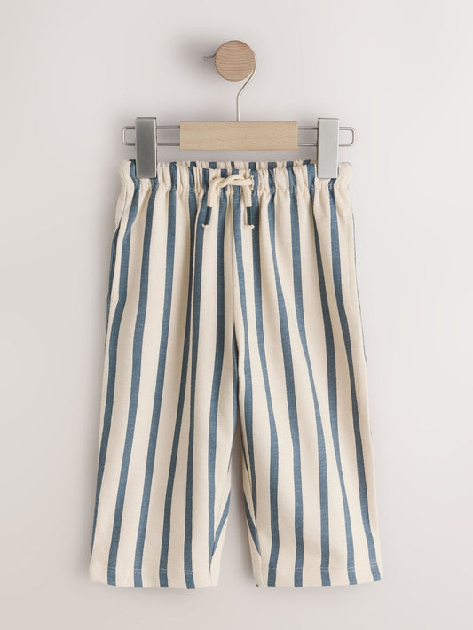 Blue Tan And Stripe Stripe Joggers 3 Pack (3mths-7yrs) image 2