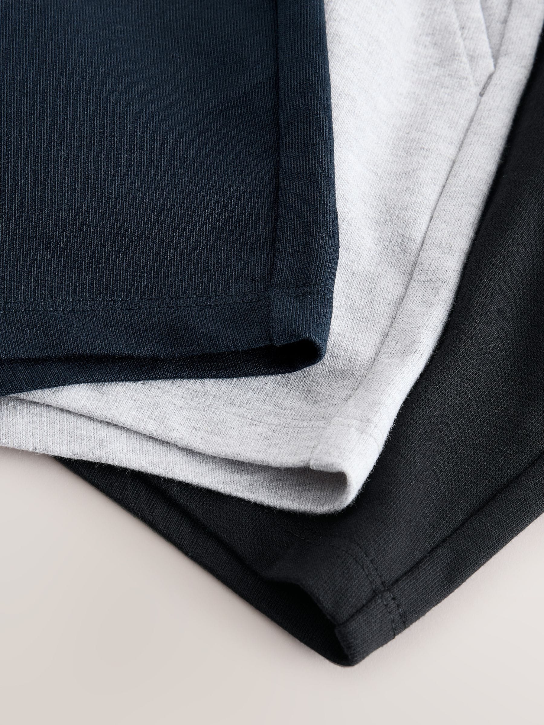 Dsiney Kidz - Black/Grey/Navy Blue Jersey Shorts 3 Pack (3mths-7yrs) image 6