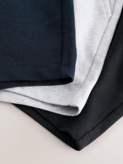 Dsiney Kidz - Black/Grey/Navy Blue Jersey Shorts 3 Pack (3mths-7yrs) image 6