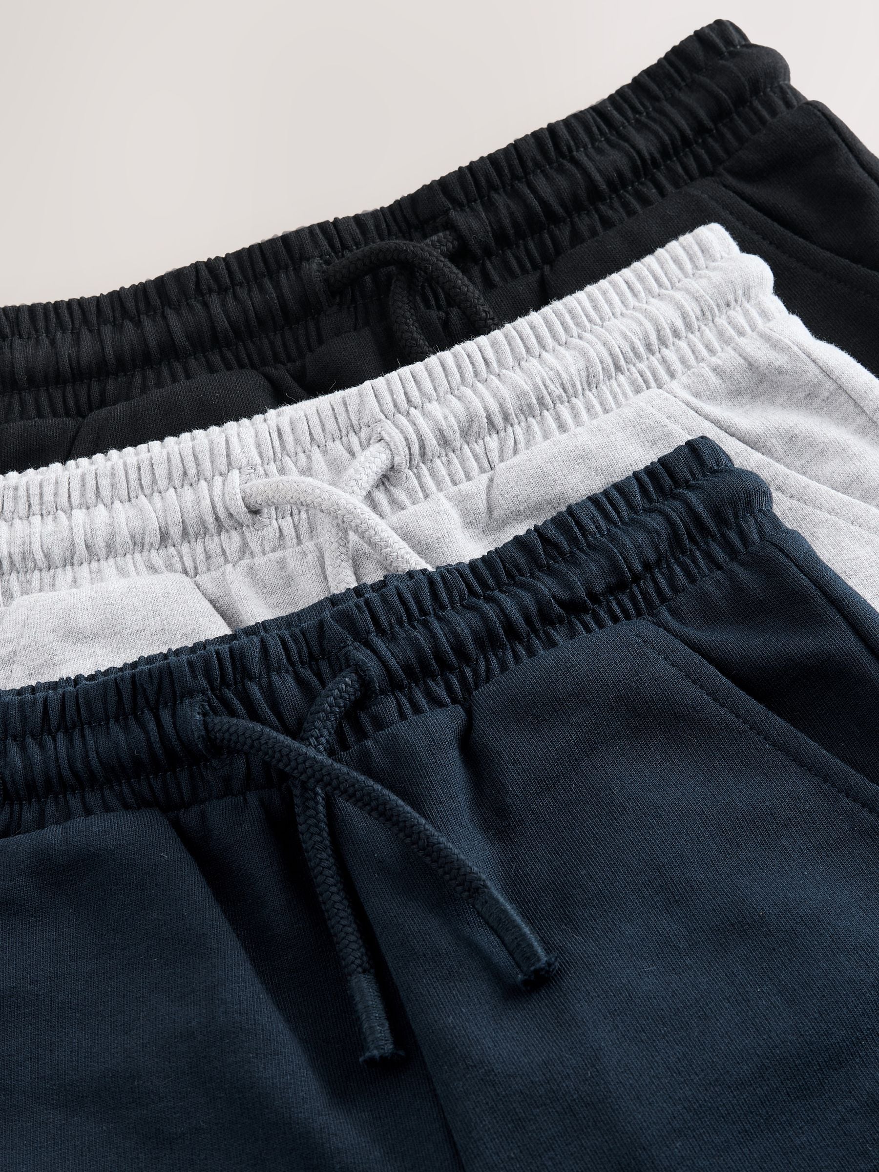 Dsiney Kidz - Black/Grey/Navy Blue Jersey Shorts 3 Pack (3mths-7yrs) image 7
