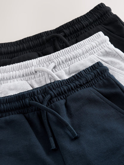 Dsiney Kidz - Black/Grey/Navy Blue Jersey Shorts 3 Pack (3mths-7yrs) image 7