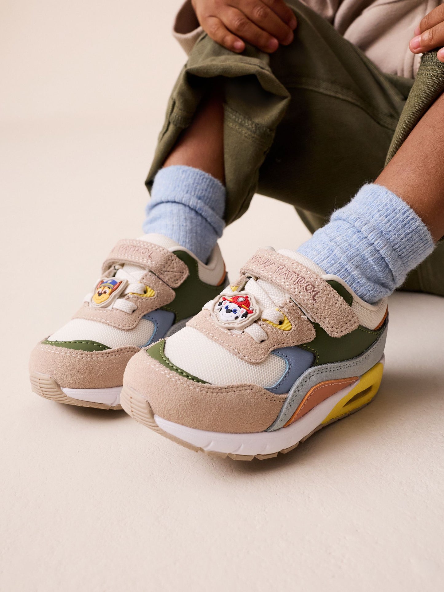 Neutral Paw Patrol Standard Fit (F) Elastic Lace Trainers image 2
