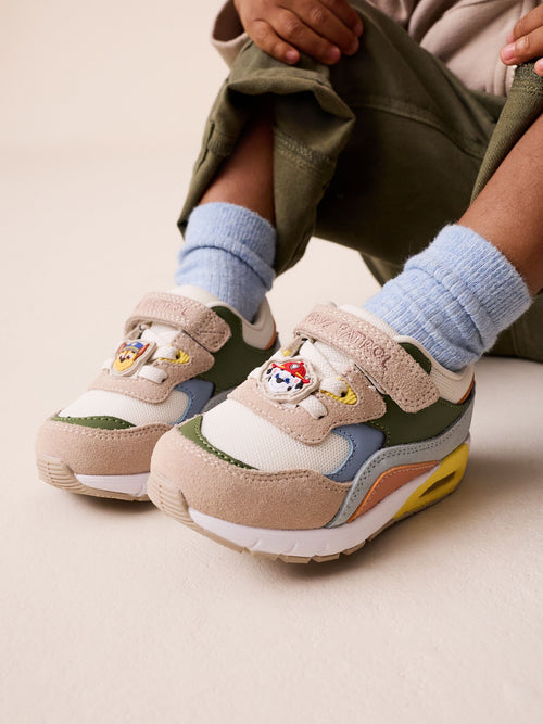 Neutral Paw Patrol Standard Fit (F) Elastic Lace Trainers image 1