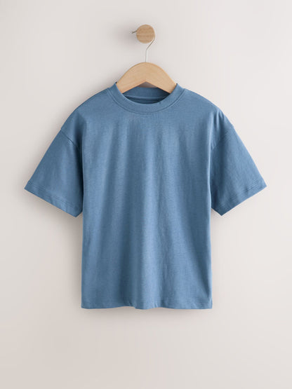 Dsiney Kidz - Black/Green/Blue/White/Rust/Grey Relaxed Fit Short Sleeve T-Shirts 8 Pack (3-16yrs) image 10