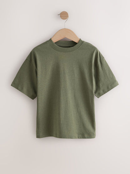 Dsiney Kidz - Black/Green/Blue/White/Rust/Grey Relaxed Fit Short Sleeve T-Shirts 8 Pack (3-16yrs) image 6