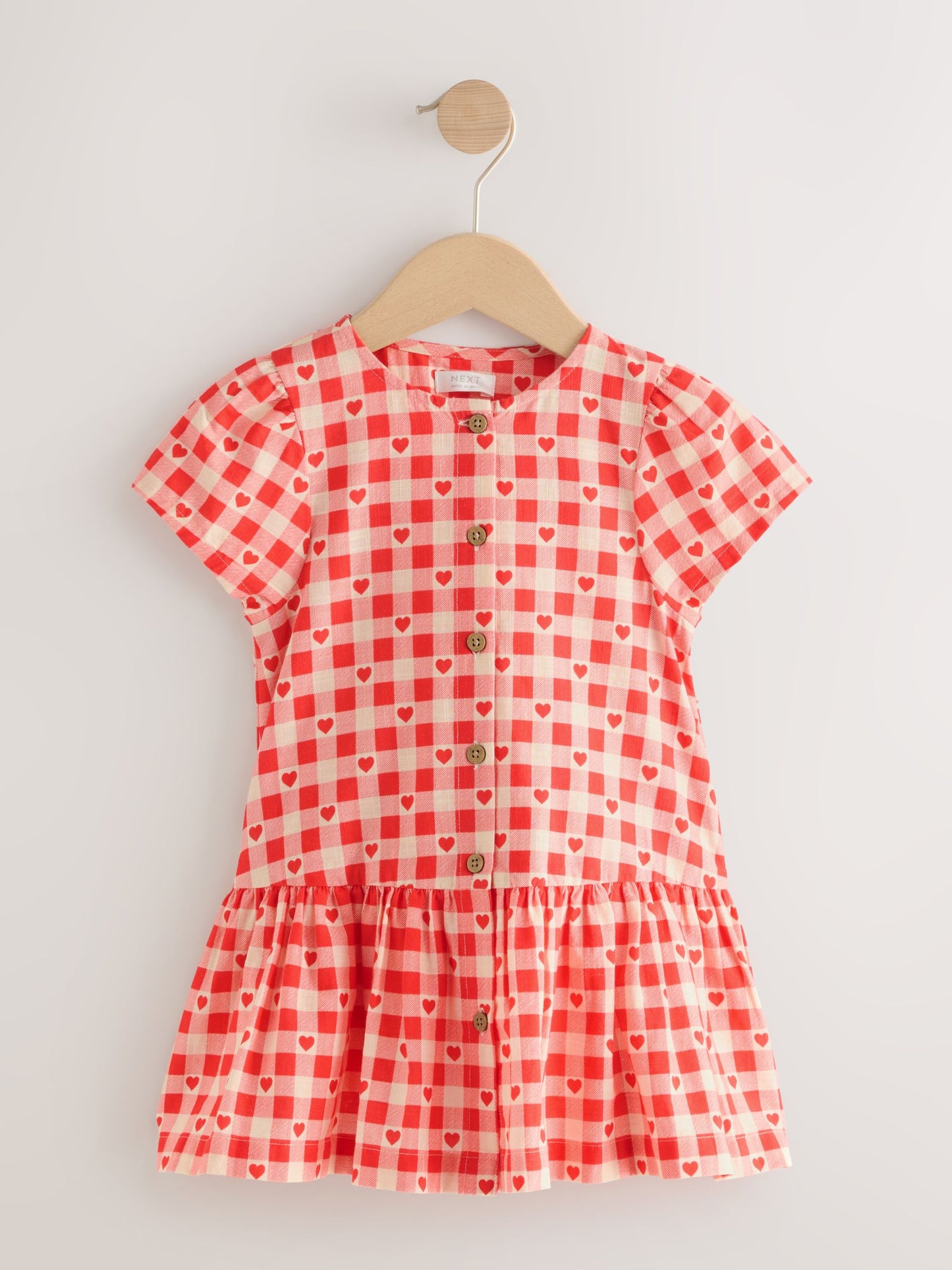 Dsiney Kidz - Red Heart Short Sleeve Cotton Dress (3mths-8yrs) image 5