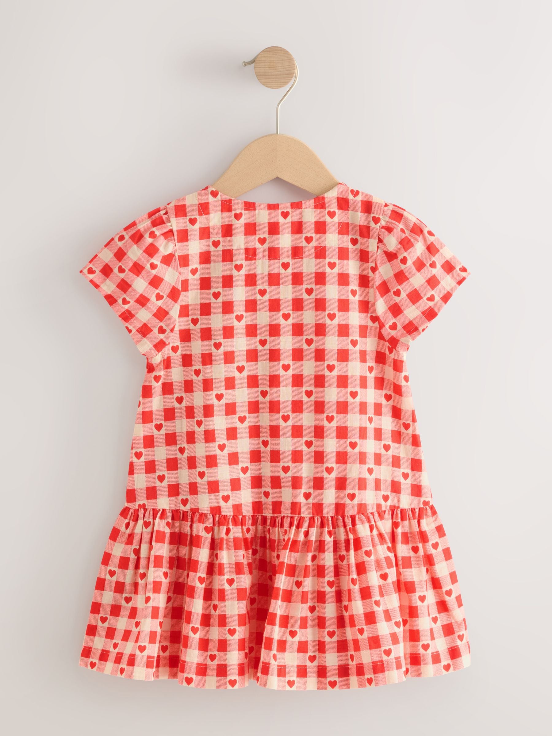 Dsiney Kidz - Red Heart Short Sleeve Cotton Dress (3mths-8yrs) image 6