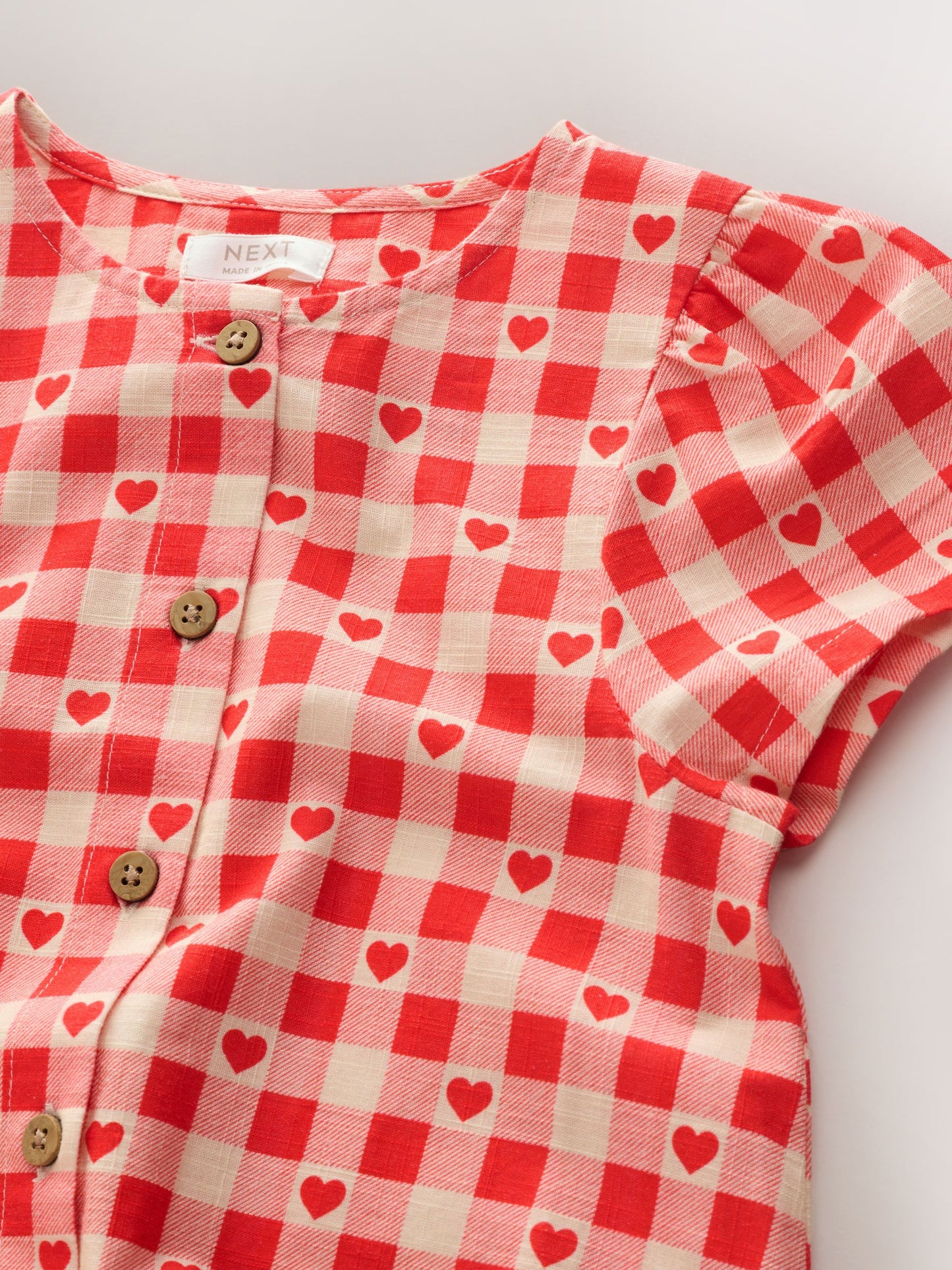 Dsiney Kidz - Red Heart Short Sleeve Cotton Dress (3mths-8yrs) image 7