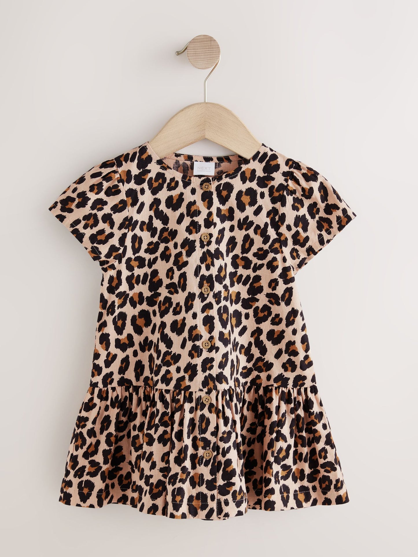 Animal Print Short Sleeve Cotton Dress (3mths-8yrs) image 5