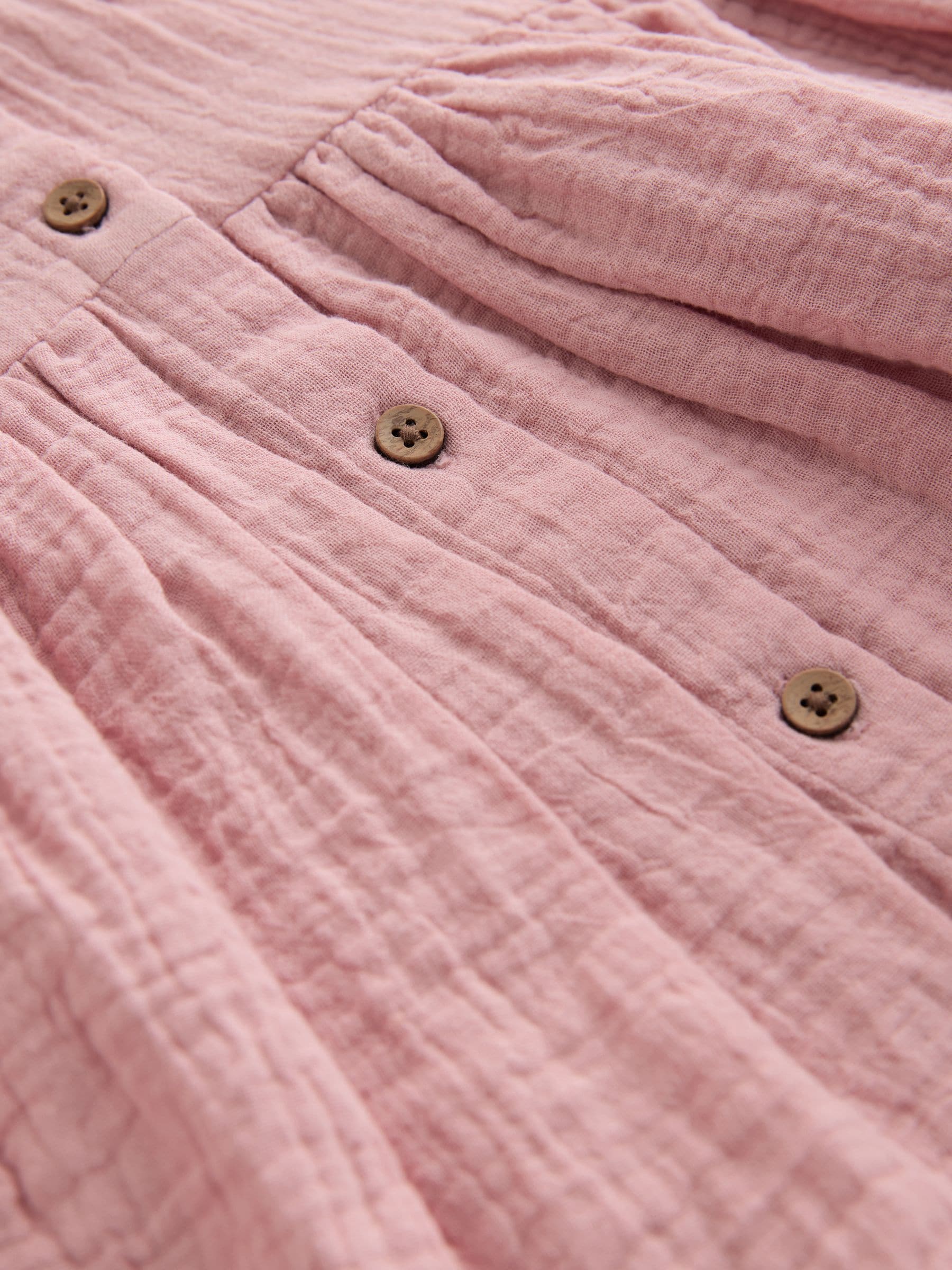 Blush Pink Textured Short Sleeve Dress (3mths-8yrs) image 8
