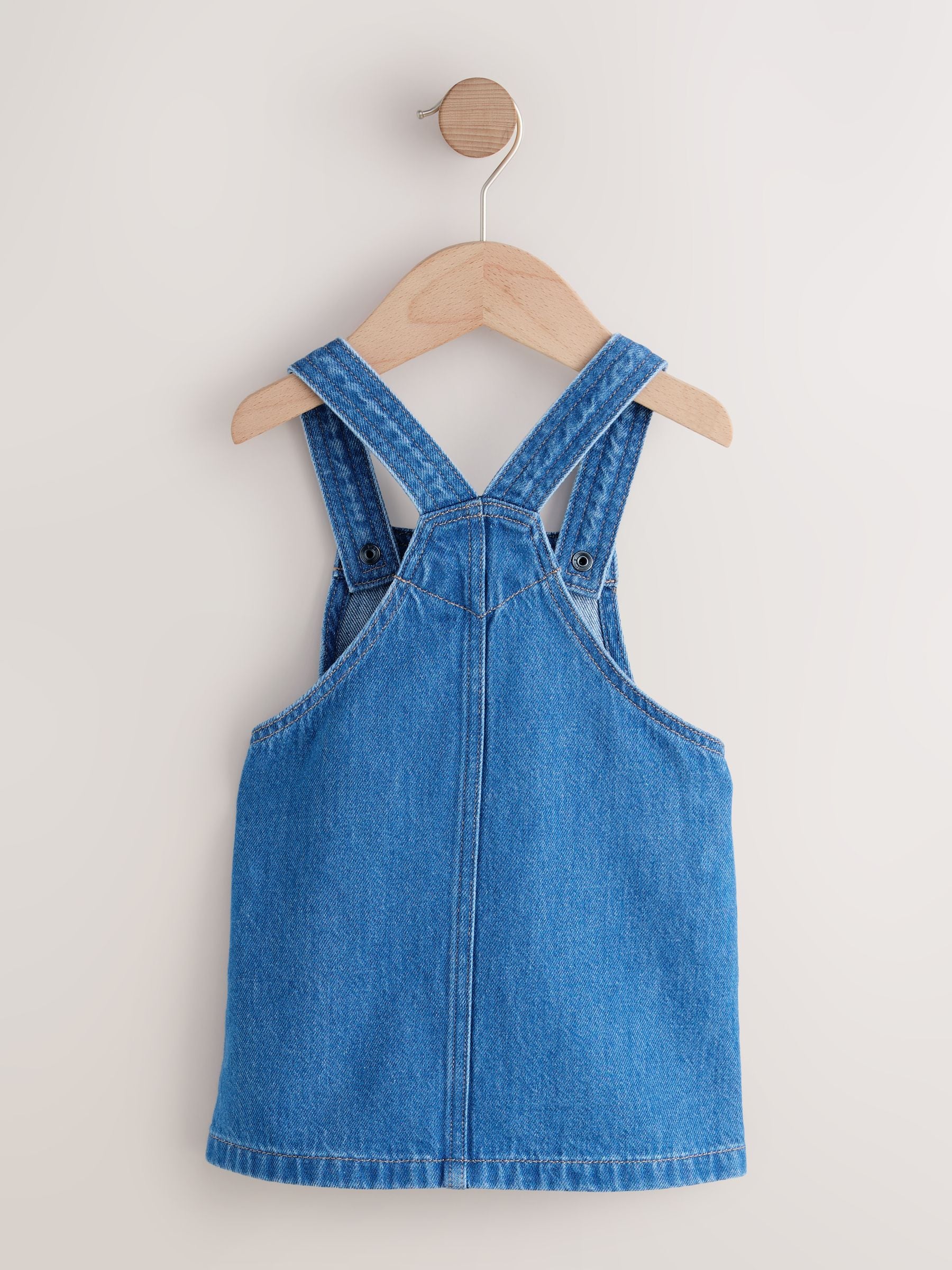 Mid Blue Character Denim Pinafore Dress (3mths-8yrs) image 5