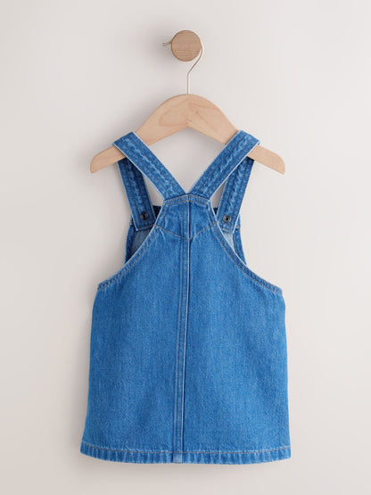 Mid Blue Character Denim Pinafore Dress (3mths-8yrs) image 5