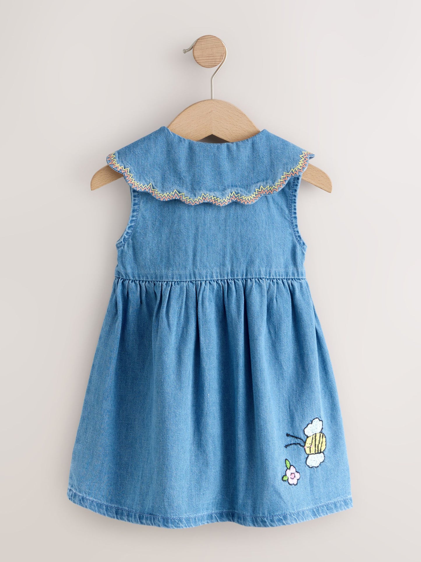Character Embroidered Collar Denim Dress (3mths-8yrs) image 6