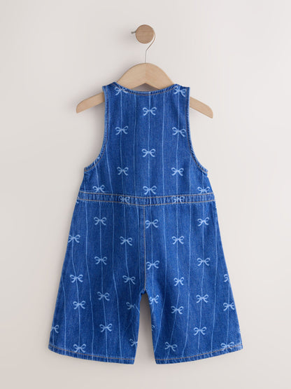 Dsiney Kidz - Bow Print Sleeveless Denim Jumpsuit (3mths-8yrs) image 5