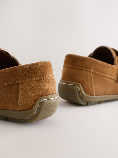 Tan Brown Snaffle Loafers image 4
