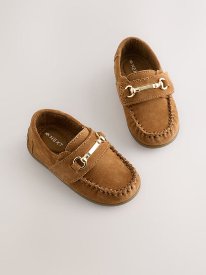 Tan Brown Snaffle Loafers image 1