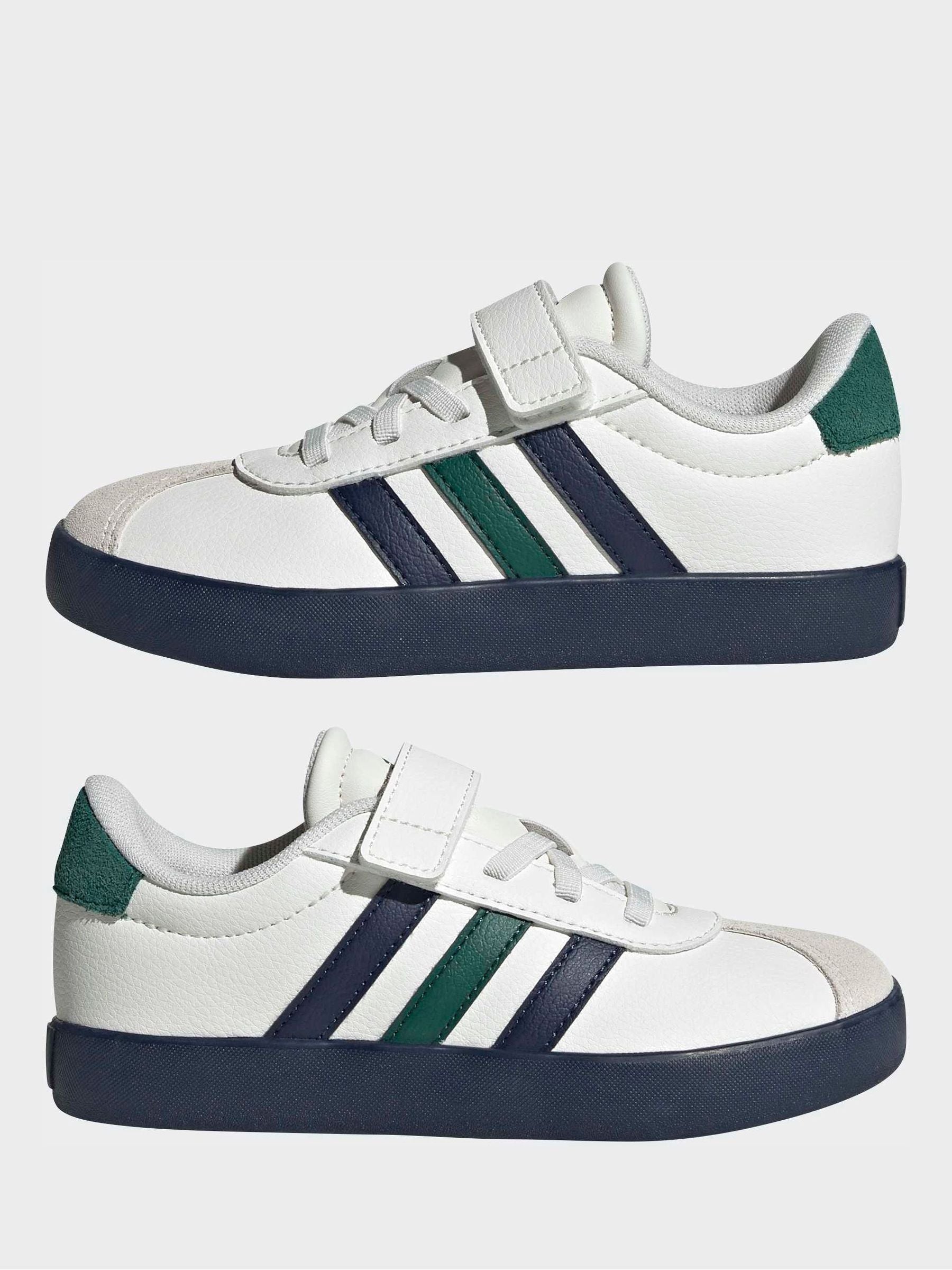 adidas White Vl Court 3.0 Trainers image 3
