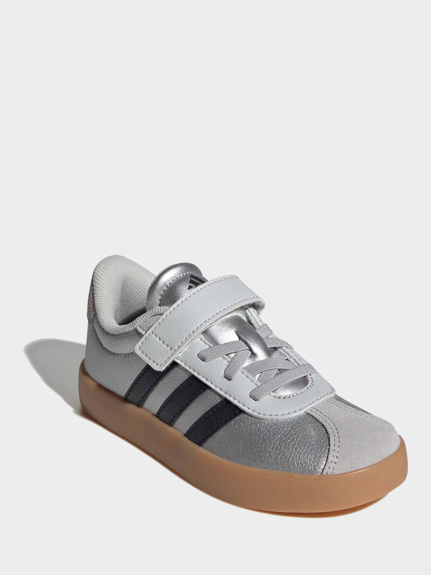 adidas Grey Vl Court 3.0 Trainers image 3