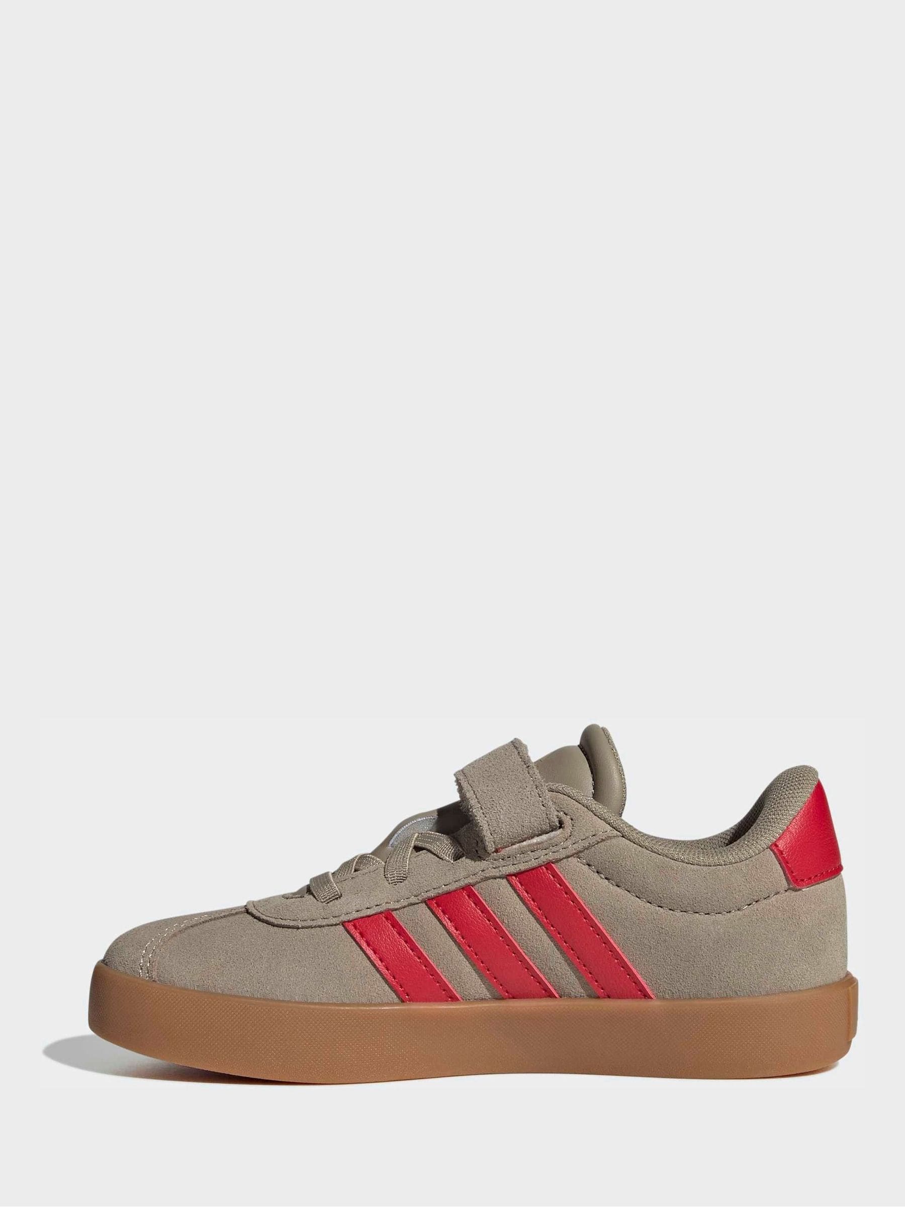 adidas Brown/Red Vl Court 3.0 Trainers image 2