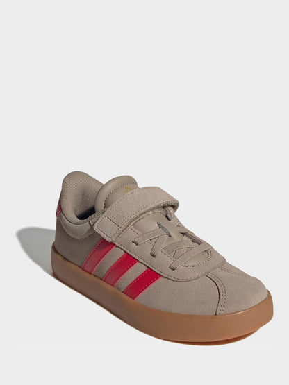 adidas Brown/Red Vl Court 3.0 Trainers image 3