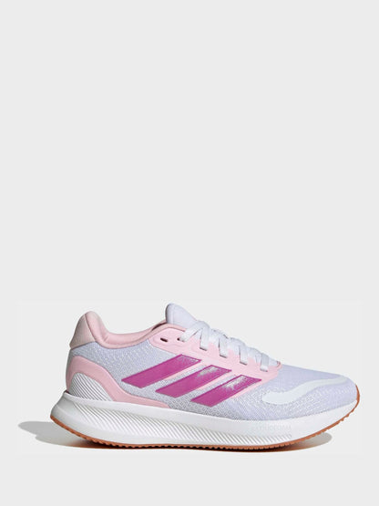 adidas White Runfalcon 5 Lace Running Junior Trainers image 1